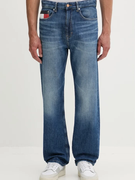 Zdjęcie produktu Tommy Jeans jeansy straight męskie granatowy