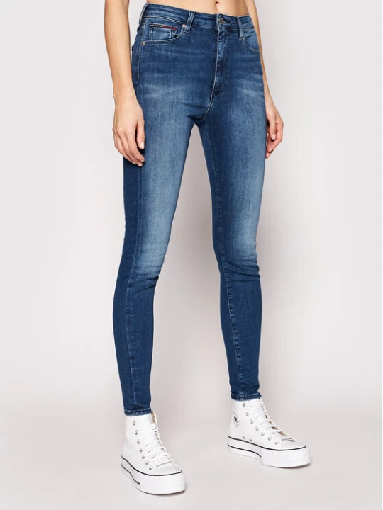 Zdjęcie produktu Tommy Jeans Jeansy Sylvia DW0DW09215 Niebieski Super Skinny Fit