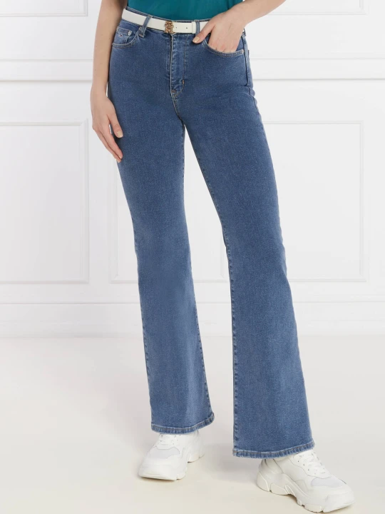 Zdjęcie produktu Tommy Jeans Jeansy SYLVIA | flare fit granatowy