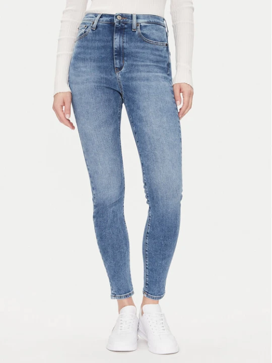 Zdjęcie produktu Tommy Jeans Jeansy Sylvia Hgh Skn Bi0234 Co DW0DW20655 Niebieski Slim Fit