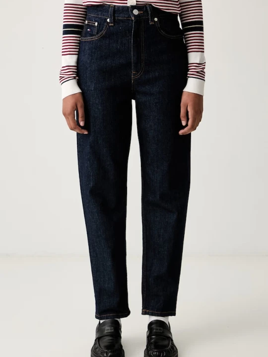 Zdjęcie produktu Tommy Jeans jeansy tapered damskie granatowy