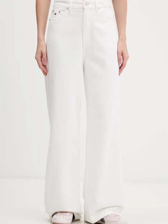 Zdjęcie produktu Tommy Jeans jeansy wide leg damskie biały