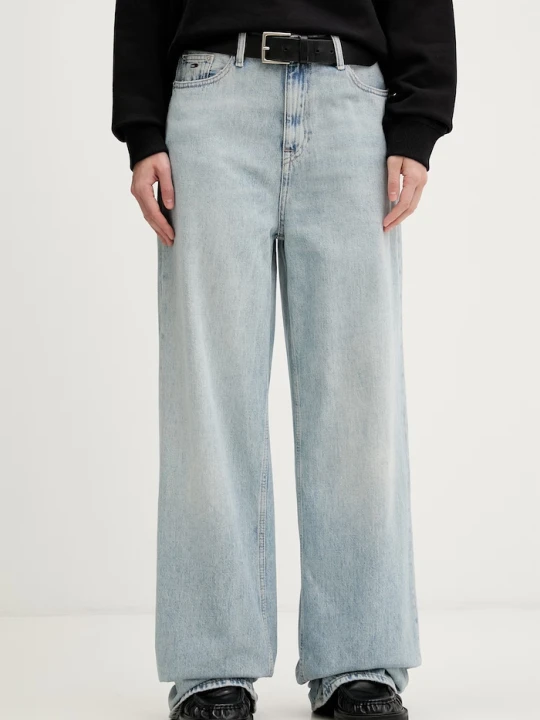 Zdjęcie produktu Tommy Jeans jeansy wide leg damskie niebieski