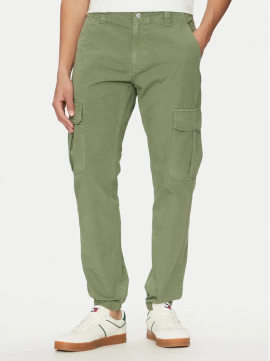 Zdjęcie produktu Tommy Jeans Joggery Ryan DM0DM20284 Zielony Regular Fit