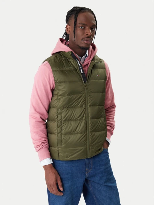 Zdjęcie produktu Tommy Jeans Kamizelka DM0DM20663 Zielony Regular Fit