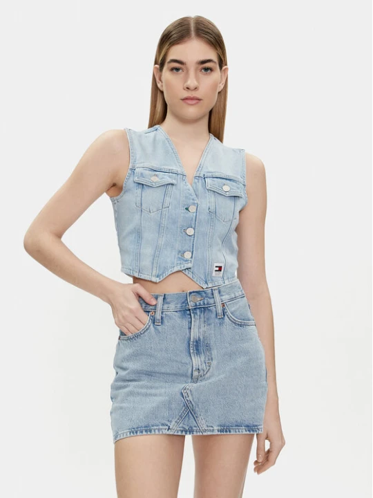 Zdjęcie produktu Tommy Jeans Kamizelka DW0DW17684 Niebieski Regular Fit