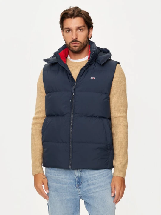 Zdjęcie produktu Tommy Jeans Kamizelka Essential DM0DM20465 Granatowy Regular Fit