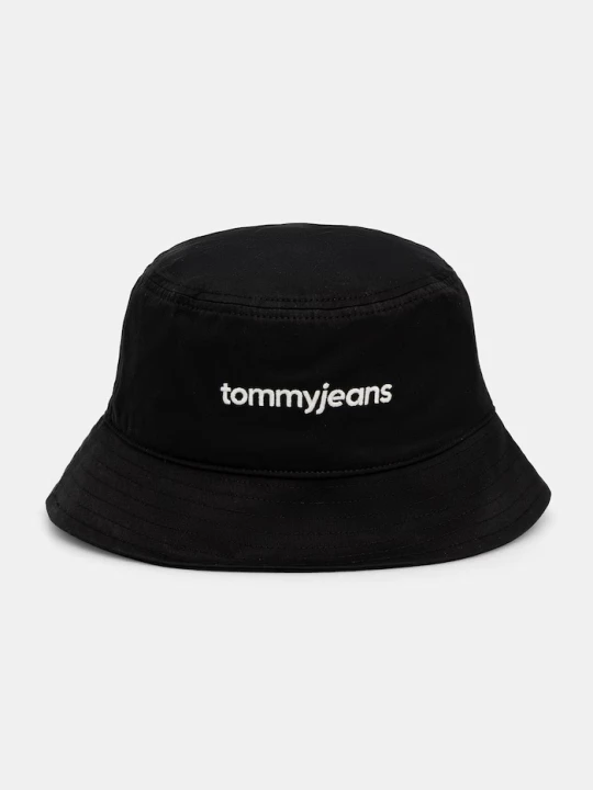 Zdjęcie produktu Tommy Jeans kapelusz bucket męski bawełniany czarny