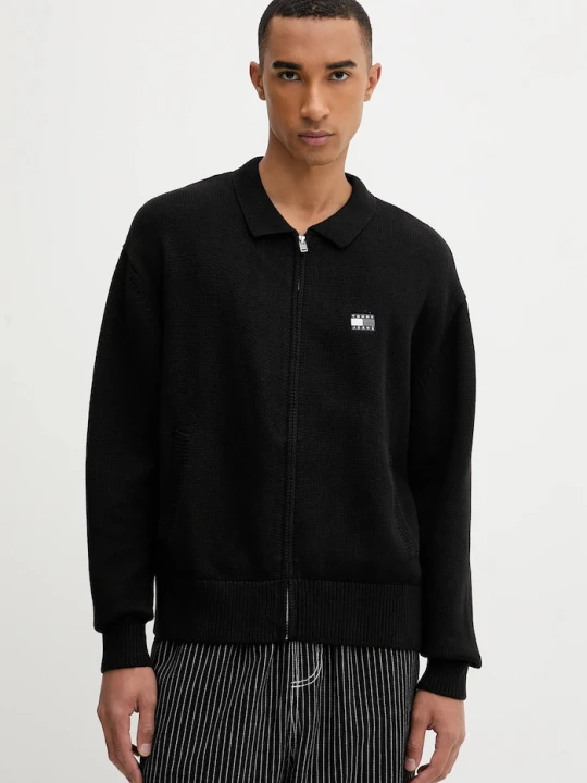 Zdjęcie produktu Tommy Jeans kardigan bawełniany czarny