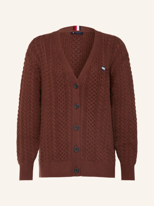 Zdjęcie produktu Tommy Jeans Kardigan braun CIEMNOBRĄZOWY