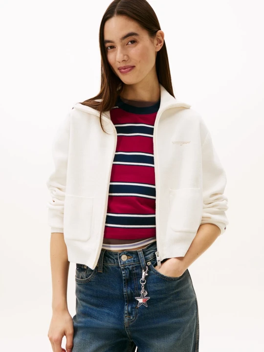 Zdjęcie produktu Tommy Jeans Kardigan Kobiety biały
