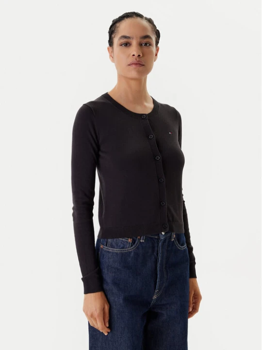 Zdjęcie produktu Tommy Jeans Kardigan Essential DW0DW20976 Czarny Regular Fit