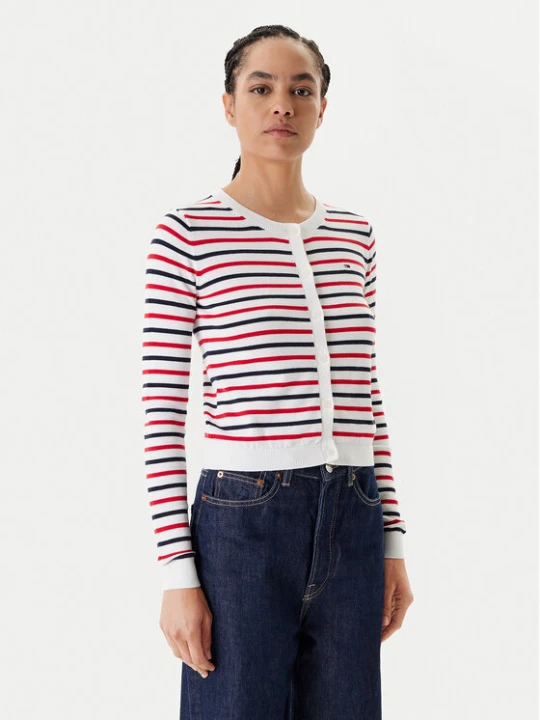 Zdjęcie produktu Tommy Jeans Kardigan Essential DW0DW20976 Kolorowy Regular Fit