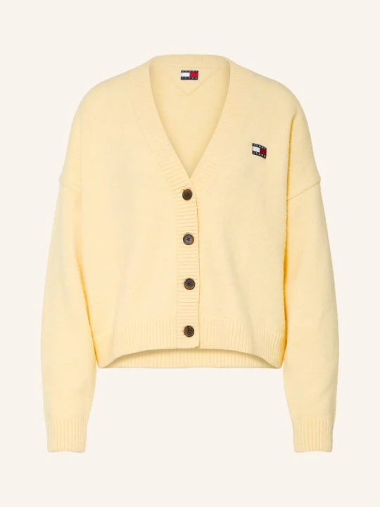 Zdjęcie produktu Tommy Jeans Kardigan gelb JASNOŻÓŁTY