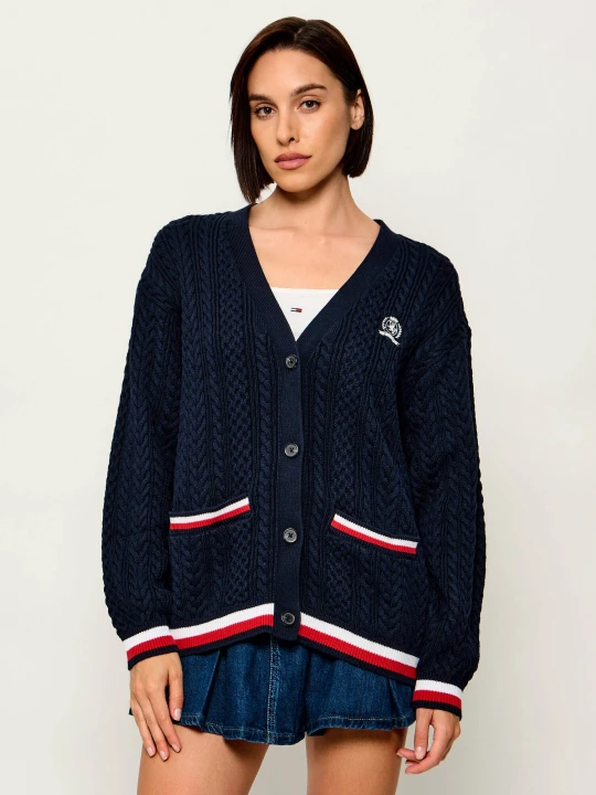 Zdjęcie produktu Tommy Jeans Kardigan | Oversize fit granatowy