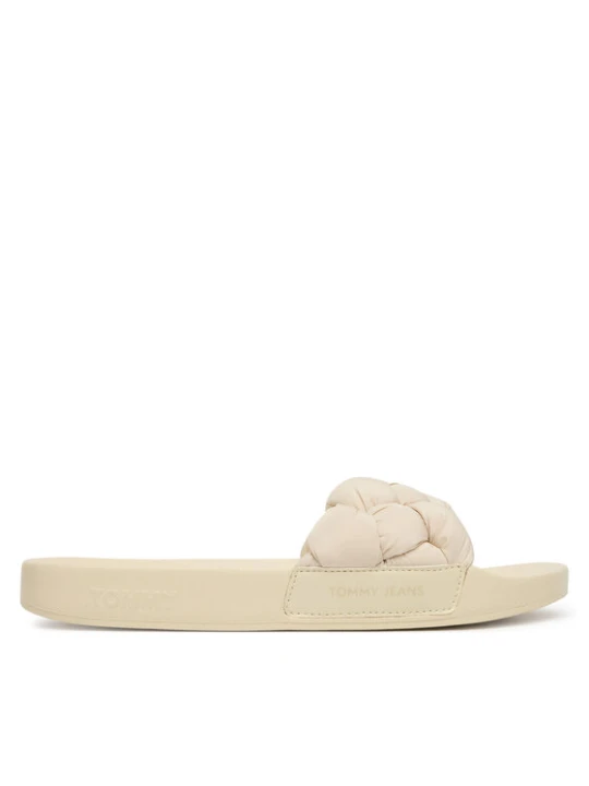 Zdjęcie produktu Tommy Jeans Klapki Tjw Braided Slides EN0EN02975 Écru Kremowy