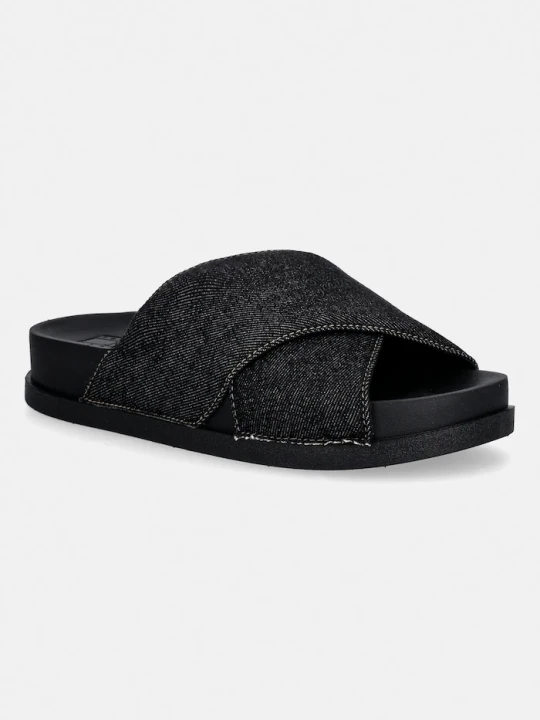 Zdjęcie produktu Tommy Jeans klapki TJW COMFORT SLIDES WASHED DENIM granatowy