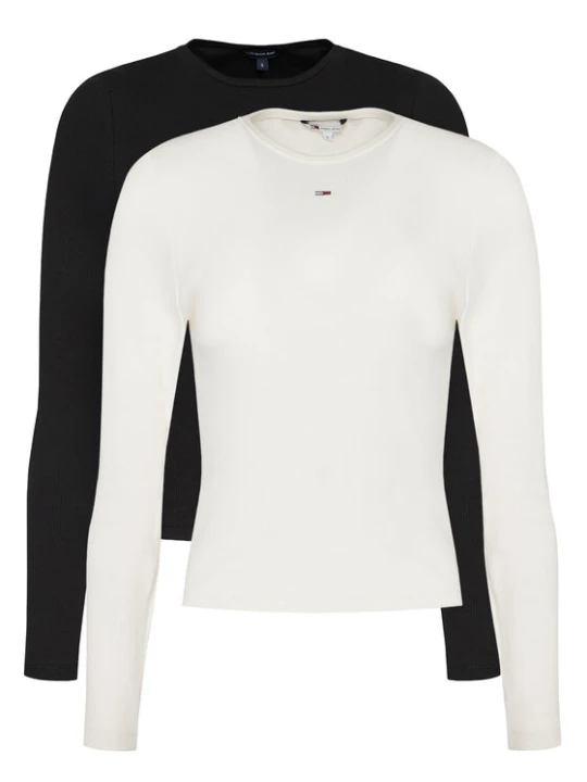 Zdjęcie produktu Tommy Jeans Komplet bluzek Essential DW0DW17716 Kolorowy Slim Fit