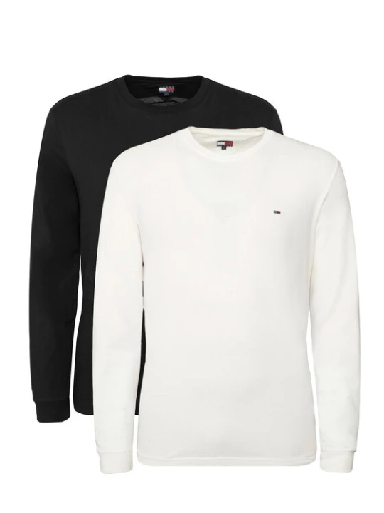 Zdjęcie produktu Tommy Jeans Komplet longsleeve DM0DM22148 Czarny Slim Fit