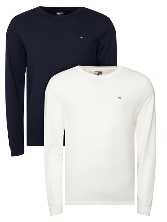 Zdjęcie produktu Tommy Jeans Komplet longsleeve DM0DM22148 Granatowy Slim Fit