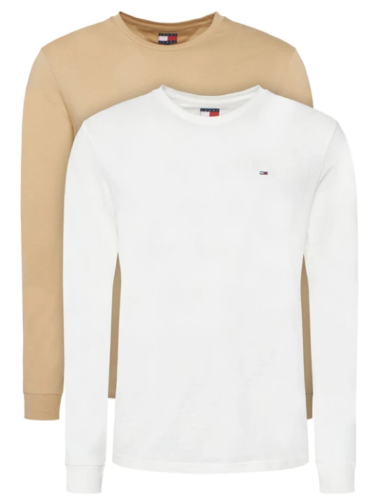 Zdjęcie produktu Tommy Jeans Komplet longsleeve DM0DM22148 Kolorowy Slim Fit