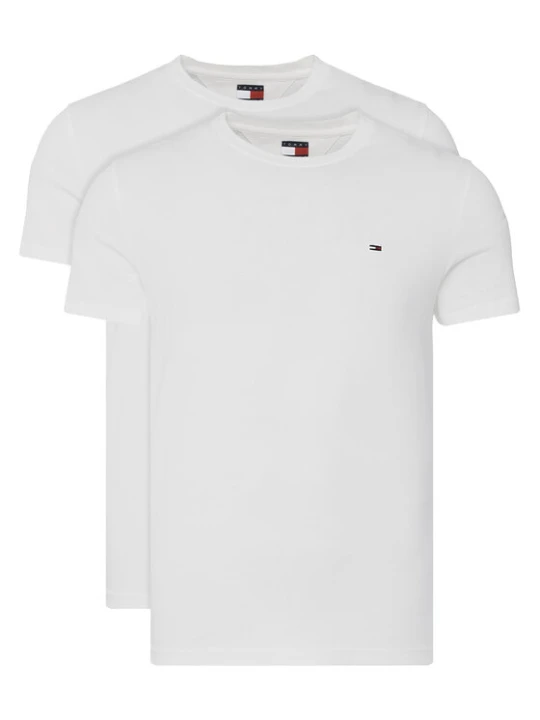 Zdjęcie produktu Tommy Jeans Komplet t-shirtów DM0DM20687 Écru Slim Fit Kremowy