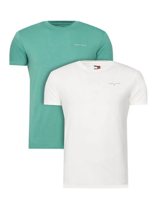 Zdjęcie produktu Tommy Jeans Komplet t-shirtów DM0DM22316 Zielony Slim Fit