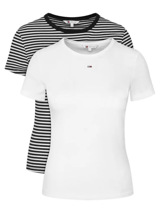 Zdjęcie produktu Tommy Jeans Komplet t-shirtów DW0DW21430 Kolorowy Slim Fit