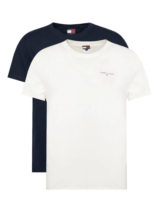 Zdjęcie produktu Tommy Jeans Komplet t-shirtów Linear DM0DM22316 Granatowy Slim Fit