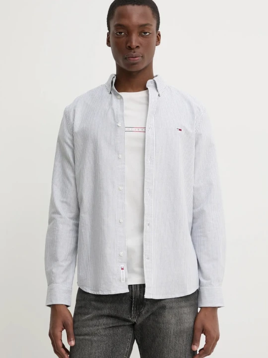 Zdjęcie produktu Tommy Jeans koszula bawełniana szary