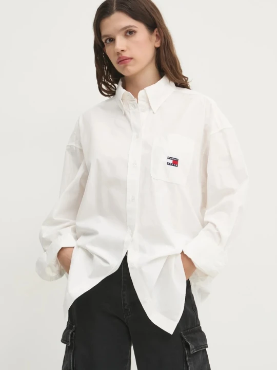 Zdjęcie produktu Tommy Jeans koszula bawełniana biały