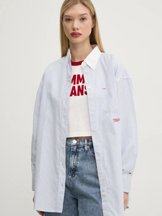 Zdjęcie produktu Tommy Jeans koszula bawełniana niebieski