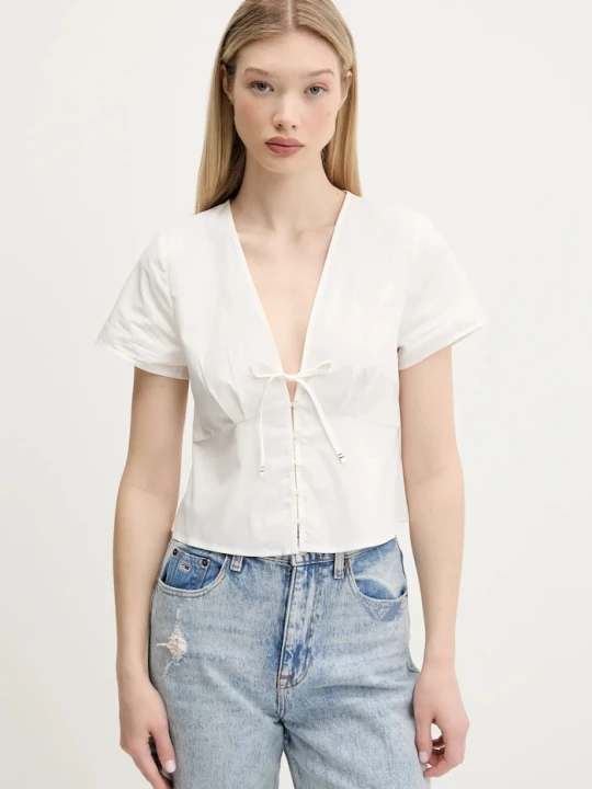 Zdjęcie produktu Tommy Jeans koszula bawełniana biały
