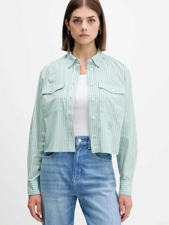 Zdjęcie produktu Tommy Jeans koszula bawełniana zielony