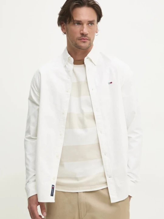 Zdjęcie produktu Tommy Jeans koszula męska bawełniana biały