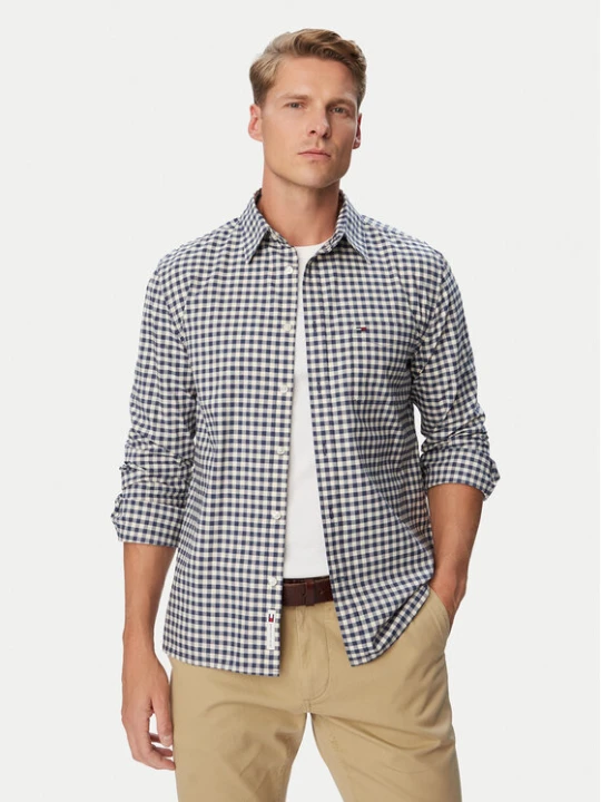 Zdjęcie produktu Tommy Jeans Koszula Check Oxford DM0DM23516 Niebieski Regular Fit