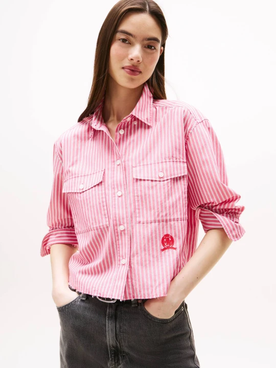 Zdjęcie produktu Tommy Jeans Koszula | Cropped Fit czerwony