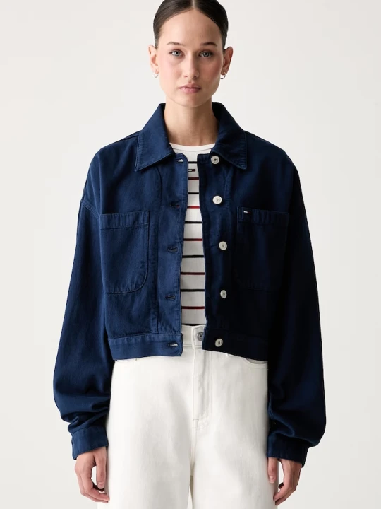 Zdjęcie produktu Tommy Jeans koszula damska bawełniana granatowy