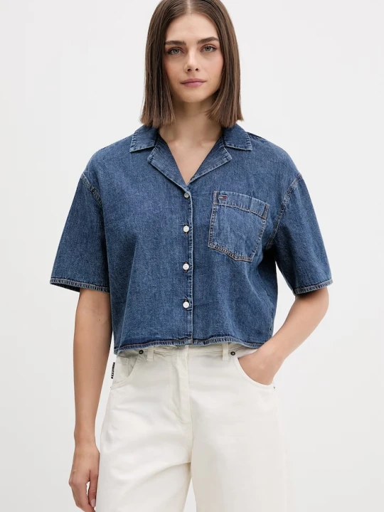 Zdjęcie produktu Tommy Jeans koszula damska jeansowa granatowy