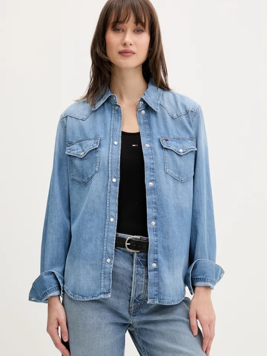 Zdjęcie produktu Tommy Jeans koszula damska jeansowa niebieski