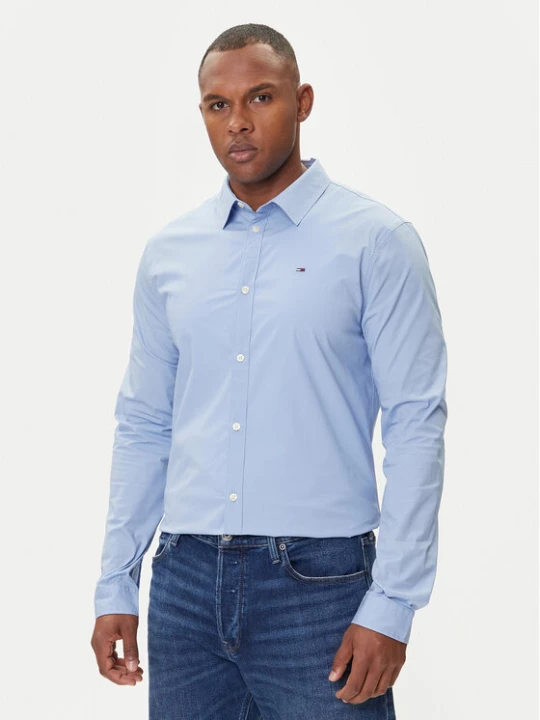 Zdjęcie produktu Tommy Jeans Koszula DM0DM04405 Błękitny Slim Fit Niebieski jasny