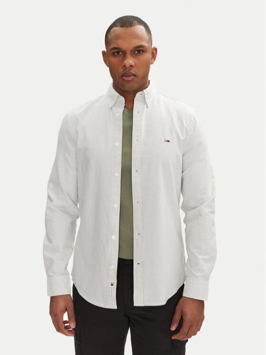 Zdjęcie produktu Tommy Jeans Koszula DM0DM20668 Zielony Slim Fit