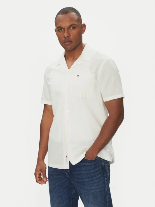 Zdjęcie produktu Tommy Jeans Koszula DM0DM20895 Écru Regular Fit Kremowy
