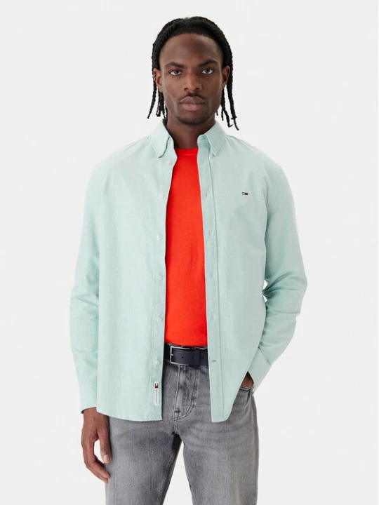 Zdjęcie produktu Tommy Jeans Koszula DM0DM21298 Zielony Regular Fit