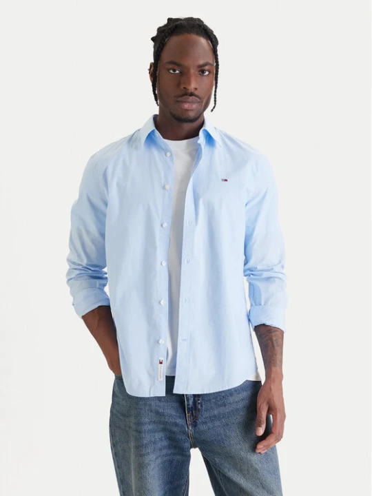 Zdjęcie produktu Tommy Jeans Koszula DM0DM22026 Błękitny Regular Fit Niebieski jasny