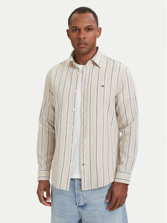 Zdjęcie produktu Tommy Jeans Koszula DM0DM22755 Beżowy jasny Regular Fit