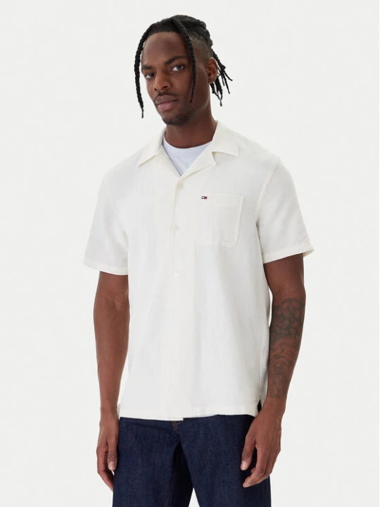 Zdjęcie produktu Tommy Jeans Koszula DM0DM23058 Écru Regular Fit Kremowy