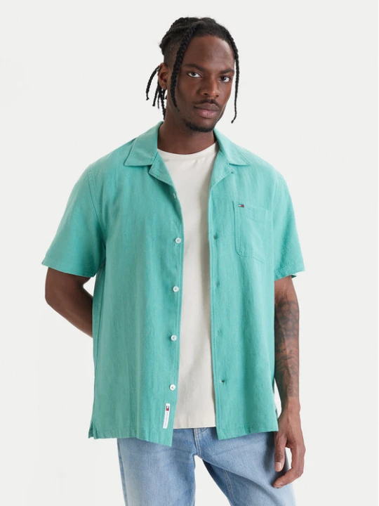 Zdjęcie produktu Tommy Jeans Koszula DM0DM23058 Zielony Regular Fit