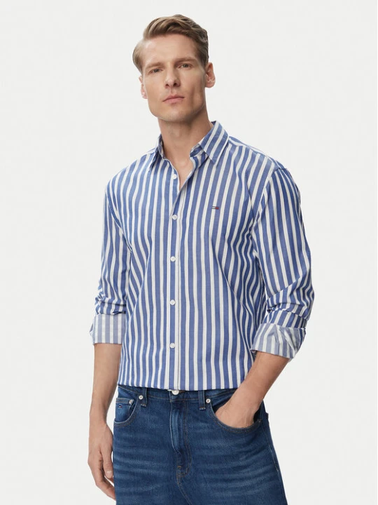 Zdjęcie produktu Tommy Jeans Koszula DM0DM23414 Niebieski jasny Regular Fit
