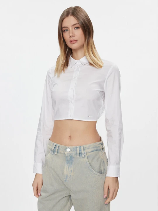 Zdjęcie produktu Tommy Jeans Koszula DW0DW17344 Biały Slim Fit